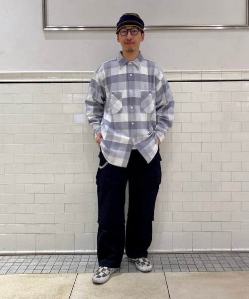 BEAMS（ビームス）の「BEAMS / マルチボーダー ワッチキャップ（ニットキャップ/ビーニー・メンズ・グレー/ネイビー/ブラック・ONE SIZE）」の19枚目の写真