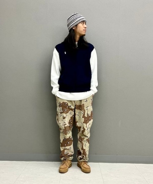 BEAMS（ビームス）の「BEAMS / マルチボーダー ワッチキャップ（ニットキャップ/ビーニー・メンズ・グレー/ネイビー/ブラック・ONE SIZE）」の17枚目の写真