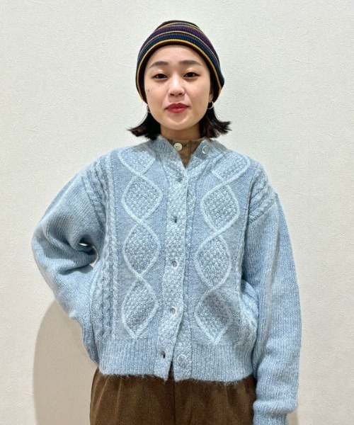 BEAMS（ビームス）の「BEAMS / マルチボーダー ワッチキャップ（ニットキャップ/ビーニー・メンズ・グレー/ネイビー/ブラック・ONE SIZE）」の21枚目の写真