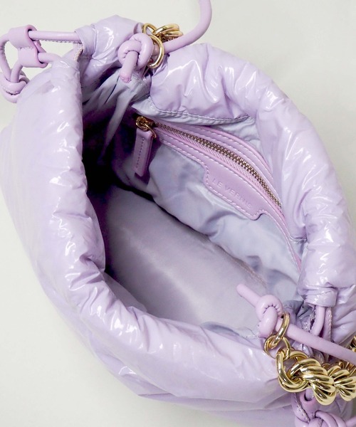 LE VERNIS（ル・ベルニ）の「LE VERNIS(ル・ベルニ)PUFFER MINI BAG（ショルダーバッグ・レディース・イエロー/パープル/クリーム・FREE）」の14枚目の写真