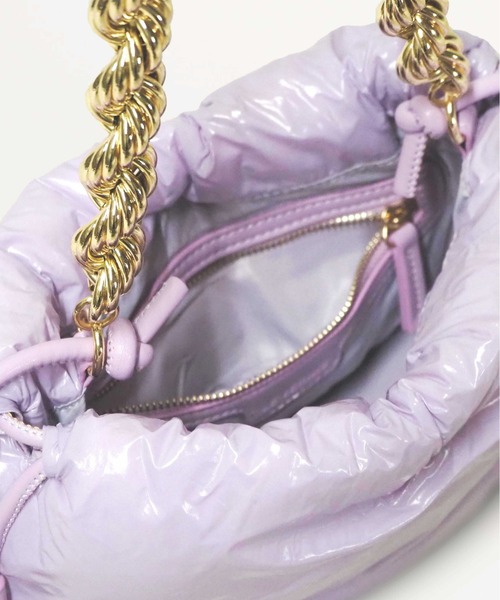 LE VERNIS（ル・ベルニ）の「LE VERNIS(ル・ベルニ)PUFFER MINI BAG（ショルダーバッグ・レディース・イエロー/パープル/クリーム・FREE）」の19枚目の写真