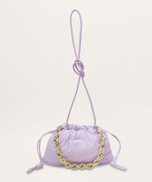 LE VERNIS（ル・ベルニ）の「LE VERNIS(ル・ベルニ)PUFFER MINI BAG（ショルダーバッグ・レディース・イエロー/パープル/クリーム・FREE）」の12枚目の写真