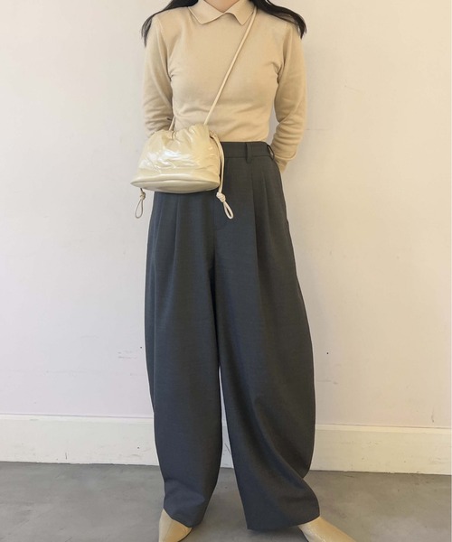 LE VERNIS（ル・ベルニ）の「LE VERNIS(ル・ベルニ)PUFFER MINI BAG（ショルダーバッグ・レディース・イエロー/パープル/クリーム・FREE）」の9枚目の写真