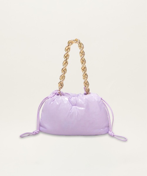 LE VERNIS（ル・ベルニ）の「LE VERNIS(ル・ベルニ)PUFFER MINI BAG（ショルダーバッグ・レディース・イエロー/パープル/クリーム・FREE）」の20枚目の写真