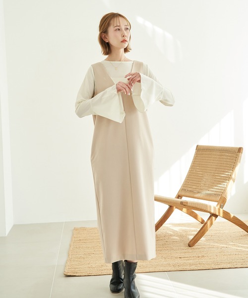 ROPE' PICNIC（ロペピクニック）の「袖フレアシアートップス（Tシャツ/カットソー・レディース・キナリ/ブラック・38）」の8枚目の写真