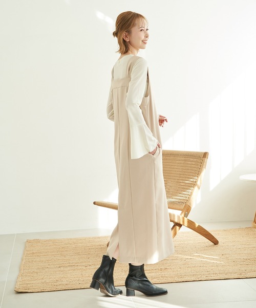 ROPE' PICNIC（ロペピクニック）の「袖フレアシアートップス（Tシャツ/カットソー・レディース・キナリ/ブラック・38）」の9枚目の写真