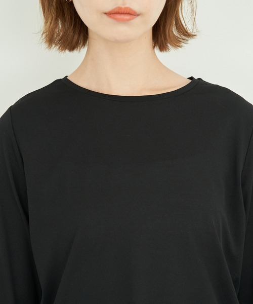 ROPE' PICNIC（ロペピクニック）の「袖フレアシアートップス（Tシャツ/カットソー・レディース・キナリ/ブラック・38）」の15枚目の写真