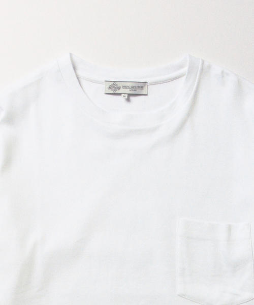 B:MING by BEAMS（ビーミングバイビームス）の「ビーミング by ビームス / ポンチドロップショルダーT（Tシャツ/カットソー・メンズ・ホワイト/グレー/ネイビー・SMALL/MEDIUM/LARGE）」の7枚目の写真