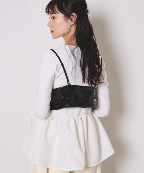 paravion（パラビオン）の「スパンコールビスチェ（その他トップス・レディース・ブラック/シルバー・FREE）」の4枚目の写真