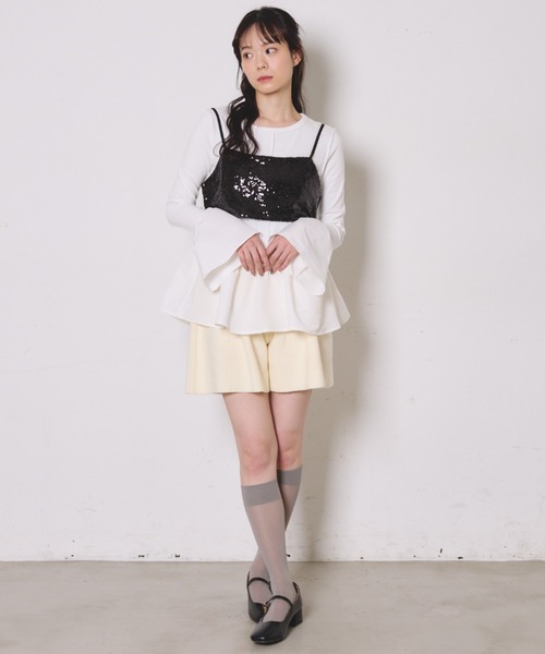 paravion（パラビオン）の「スパンコールビスチェ（その他トップス・レディース・ブラック/シルバー・FREE）」の5枚目の写真