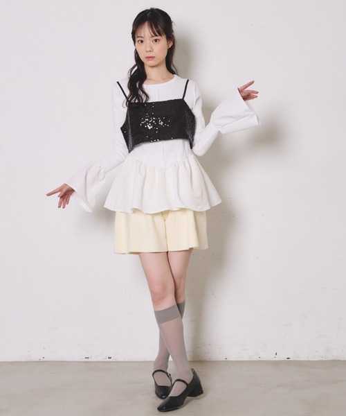 paravion（パラビオン）の「スパンコールビスチェ（その他トップス・レディース・ブラック/シルバー・FREE）」の6枚目の写真