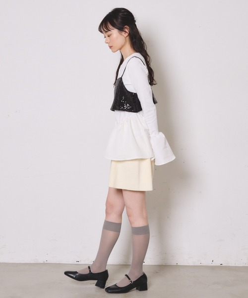 paravion（パラビオン）の「スパンコールビスチェ（その他トップス・レディース・ブラック/シルバー・FREE）」の7枚目の写真