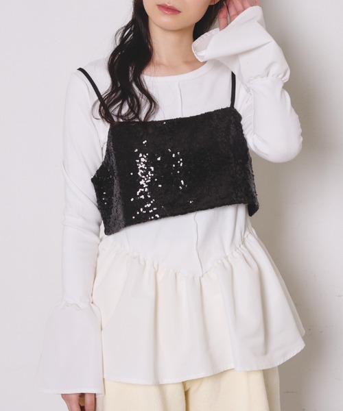 paravion（パラビオン）の「スパンコールビスチェ（その他トップス・レディース・ブラック/シルバー・FREE）」の9枚目の写真