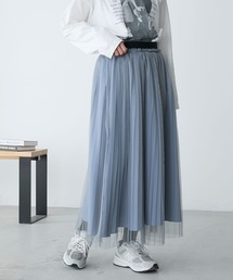 SEA ネイビー　プリーツスカート サイズ0 スカート（ブルー・ネイビー/青色系・プリーツ）ファッション