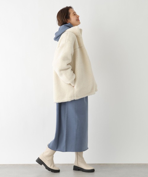 LEPSIM(レプシィム)の「ピグメントフードワンピース 987259(ワンピース・レディース・チャコールグレー/ブルー・FREE)」の12枚目の写真