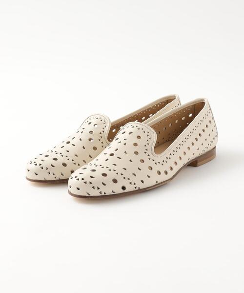 Steven Alan(スティーブンアラン)の「<Steven Alan>レザー カットワーク スリッポン(スリッポン・レディース・オフホワイト・36/36h/37/37h/38)」の5枚目の写真