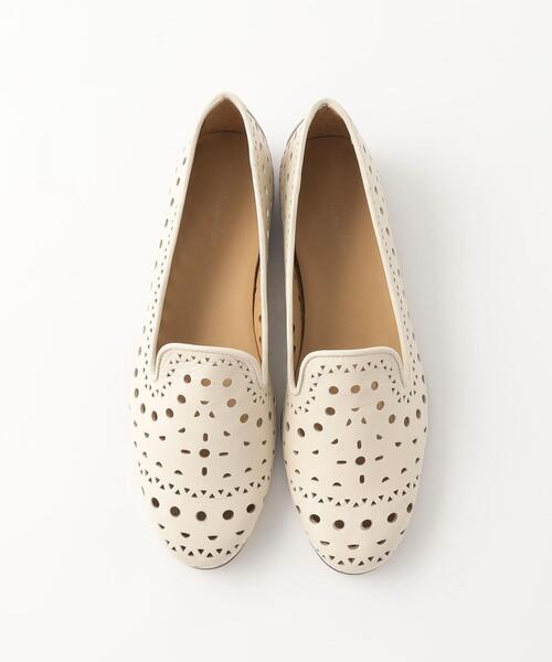 Steven Alan(スティーブンアラン)の「<Steven Alan>レザー カットワーク スリッポン(スリッポン・レディース・オフホワイト・36/36h/37/37h/38)」の2枚目の写真