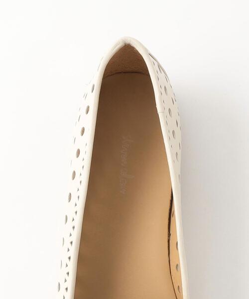 Steven Alan(スティーブンアラン)の「<Steven Alan>レザー カットワーク スリッポン(スリッポン・レディース・オフホワイト・36/36h/37/37h/38)」の4枚目の写真