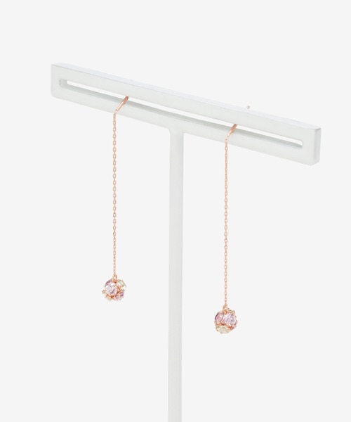 BLOOM（ブルーム）の「K10 ピンクゴールド キュービックジルコニア 