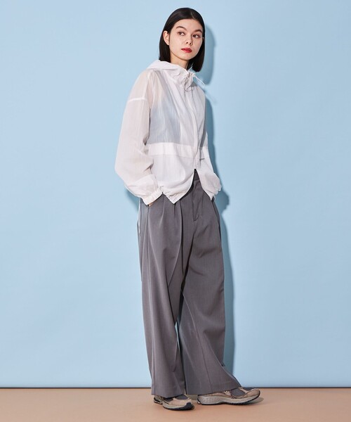 CITEN(シテン)の「<CITEN>シアー ナイロン ユーティリティ パーカ―(ナイロンジャケット・レディース・オフホワイト/ブラック・FREE)」の19枚目の写真