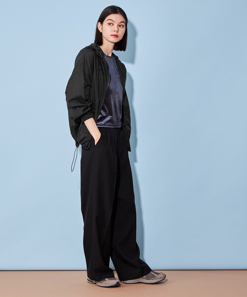 CITEN(シテン)の「<CITEN>シアー ナイロン ユーティリティ パーカ―(ナイロンジャケット・レディース・オフホワイト/ブラック・FREE)」の5枚目の写真