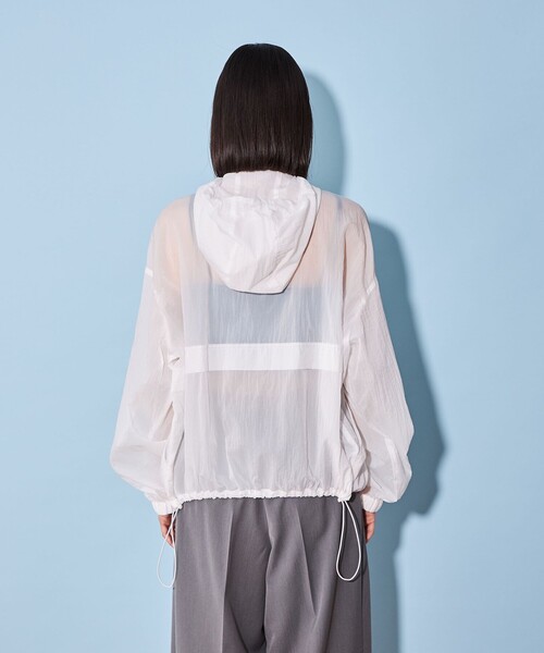 CITEN(シテン)の「<CITEN>シアー ナイロン ユーティリティ パーカ―(ナイロンジャケット・レディース・オフホワイト/ブラック・FREE)」の9枚目の写真