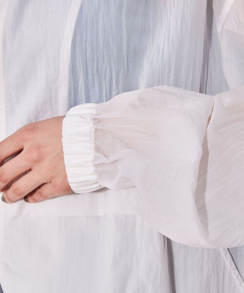 CITEN(シテン)の「<CITEN>シアー ナイロン ユーティリティ パーカ―(ナイロンジャケット・レディース・オフホワイト/ブラック・FREE)」の11枚目の写真