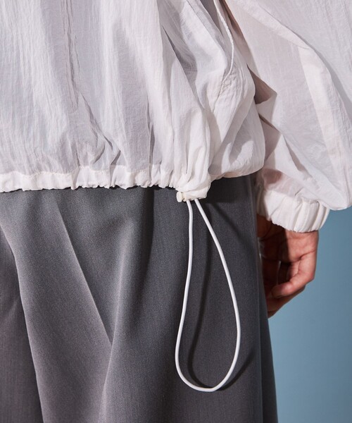 CITEN(シテン)の「<CITEN>シアー ナイロン ユーティリティ パーカ―(ナイロンジャケット・レディース・オフホワイト/ブラック・FREE)」の14枚目の写真