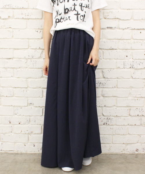 GALLARDAGALANTE（ガリャルダガランテ）の「トリアセマキシスカート（スカート・レディース・ネイビー/オレンジ・0/1）」の3枚目の写真