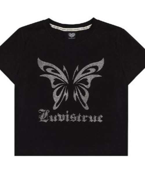☆韓国の人気☆【LUV IS TRUE】☆SU TRIBAL BUTTERFLY SKIR.T☆ セール】SU TRIBAL BUTTERFLY TEE（Tシャツ/カットソー