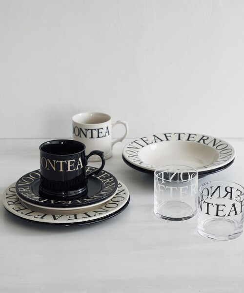 Afternoon Tea（アフタヌーンティー）の「クラシックロゴプレートM（食器・レディース・アイボリー/ブラック・ONE SIZE）」の5枚目の写真