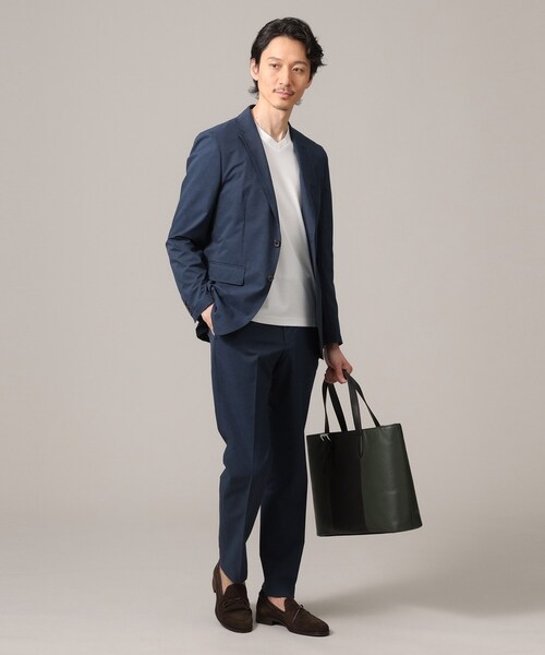 TAKEO KIKUCHI（タケオキクチ）の「【抗菌防臭】ジャケットインナー 半袖 Vカットソー（Tシャツ/カットソー・メンズ・ブラック/ホワイト/ブルー系その他/ダークブラウン・01/02/03/04/05）」の8枚目の写真