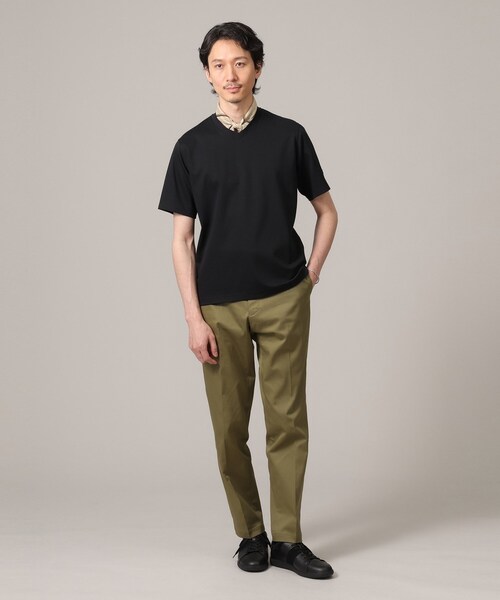 TAKEO KIKUCHI（タケオキクチ）の「【抗菌防臭】ジャケットインナー 半袖 Vカットソー（Tシャツ/カットソー・メンズ・ブラック/ホワイト/ブルー系その他/ダークブラウン・01/02/03/04/05）」の11枚目の写真