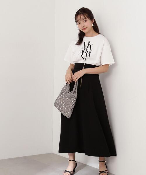 PROPORTION BODY DRESSING（プロポーションボディドレッシング）の「カーブラインスカート / 1214120406（スカート・レディース・ブラック/ベージュ・SMALL/MEDIUM）」の19枚目の写真