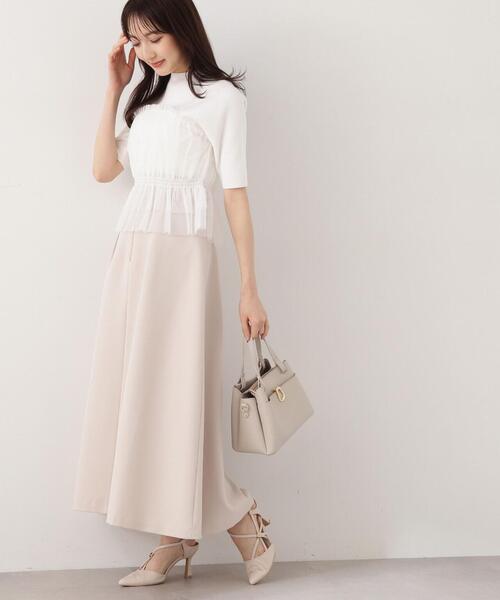 PROPORTION BODY DRESSING（プロポーションボディドレッシング）の「カーブラインスカート / 1214120406（スカート・レディース・ブラック/ベージュ・SMALL/MEDIUM）」の9枚目の写真