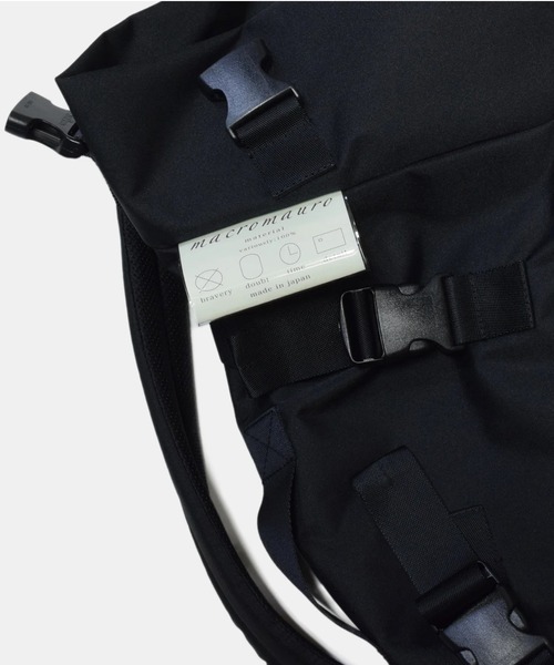 macromauro（マクロマウロ）の「【macromauro】 kaos polyester BELT（BLACK） W&M Special Edition（バックパック/リュック・メンズ・ブラック・FREE）」の4枚目の写真