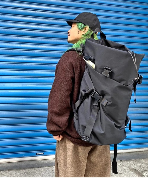 macromauro（マクロマウロ）の「【macromauro】 kaos polyester BELT（BLACK） W&M Special Edition（バックパック/リュック・メンズ・ブラック・FREE）」の11枚目の写真