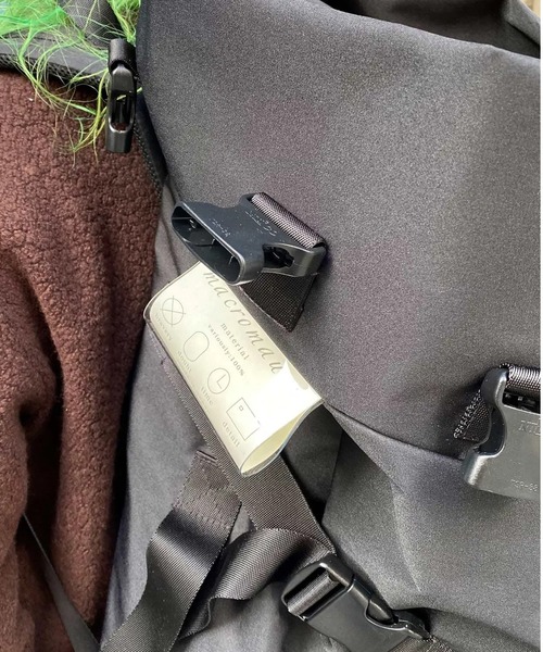 macromauro（マクロマウロ）の「【macromauro】 kaos polyester BELT（BLACK） W&M Special Edition（バックパック/リュック・メンズ・ブラック・FREE）」の12枚目の写真