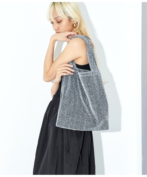 Settimissimo（セッティミッシモ）の「グリッター トートバッグ（トートバッグ・レディース・ブラック/シルバー・FREE）」の8枚目の写真