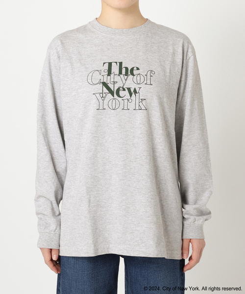 plage(プラージュ)の「NYC logo ロングTシャツ(Tシャツ/カットソー・レディース・チャコールグレー・FREE)」の3枚目の写真