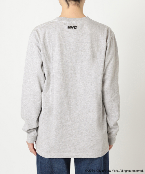 plage(プラージュ)の「NYC logo ロングTシャツ(Tシャツ/カットソー・レディース・チャコールグレー・FREE)」の5枚目の写真