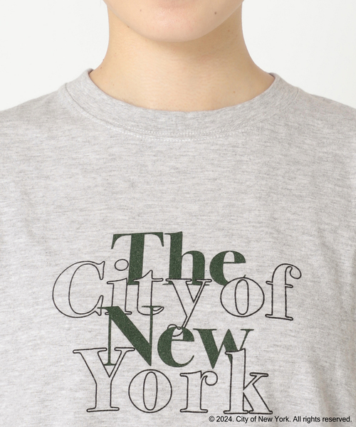 plage(プラージュ)の「NYC logo ロングTシャツ(Tシャツ/カットソー・レディース・チャコールグレー・FREE)」の8枚目の写真