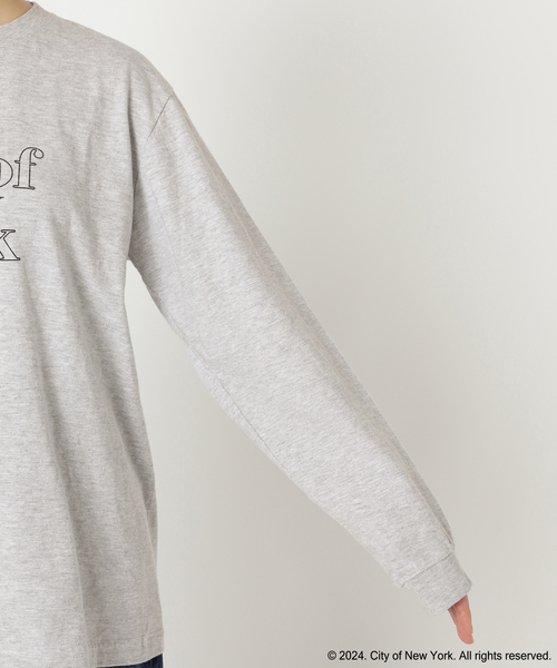 plage(プラージュ)の「NYC logo ロングTシャツ(Tシャツ/カットソー・レディース・チャコールグレー・FREE)」の9枚目の写真