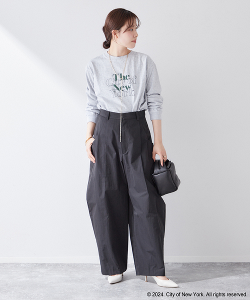 plage(プラージュ)の「NYC logo ロングTシャツ(Tシャツ/カットソー・レディース・チャコールグレー・FREE)」の15枚目の写真