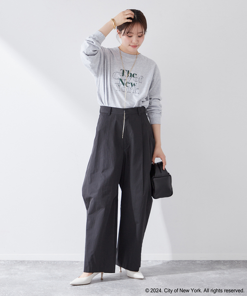 plage(プラージュ)の「NYC logo ロングTシャツ(Tシャツ/カットソー・レディース・チャコールグレー・FREE)」の18枚目の写真