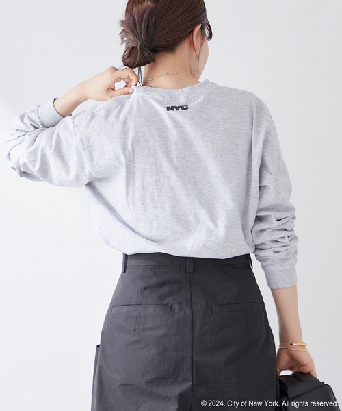plage(プラージュ)の「NYC logo ロングTシャツ(Tシャツ/カットソー・レディース・チャコールグレー・FREE)」の20枚目の写真