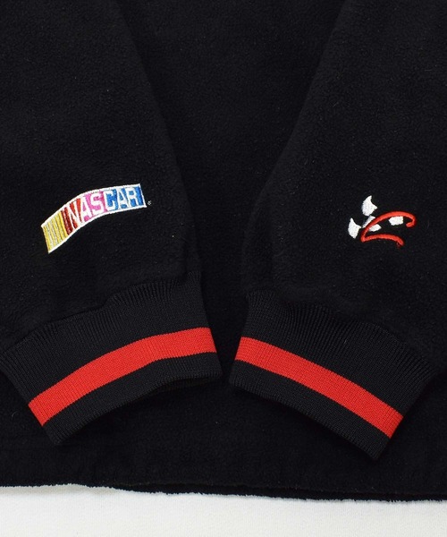 VINTAGE(ヴィンテージ)の「【ヴィンテージ古着】Y2K HAZE/ヘイズ KURT BUSCH レーシング刺繍 ハーフジップ フリースプルオーバー(その他トップス・メンズ・ブラック・LARGE)」の8枚目の写真