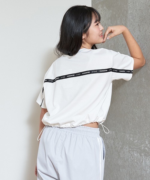 LOVETOXIC（ラブトキシック）の「【LTXC】バックラインロゴ半T（Tシャツ/カットソー・キッズ・オフホワイト/ブラック/サックスブルー・L/M/S）」の5枚目の写真