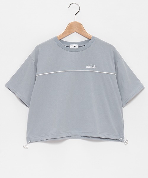 LOVETOXIC（ラブトキシック）の「【LTXC】バックラインロゴ半T（Tシャツ/カットソー・キッズ・オフホワイト/ブラック/サックスブルー・L/M/S）」の8枚目の写真