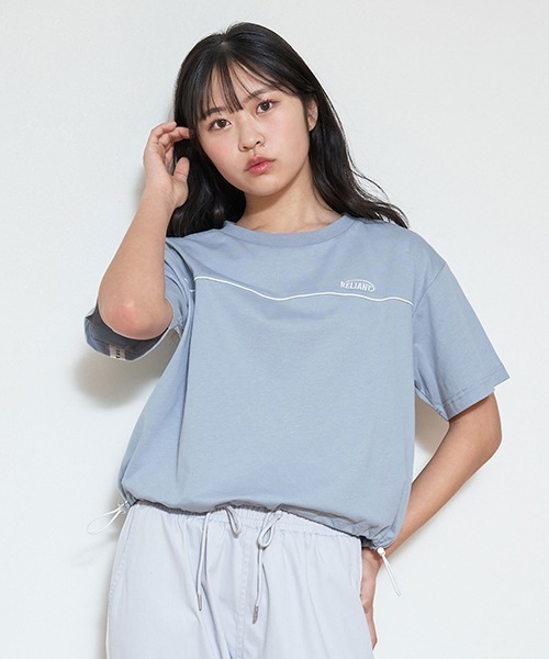 LOVETOXIC（ラブトキシック）の「【LTXC】バックラインロゴ半T（Tシャツ/カットソー・キッズ・オフホワイト/ブラック/サックスブルー・L/M/S）」の6枚目の写真